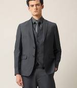 Men tailored fit single-breasted three-piece suit