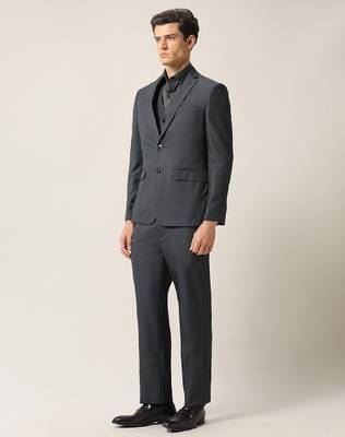 Men tailored fit single-breasted three-piece suit 4