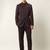 Mandarin collar two piece ethnic suits