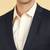 Men slim fit single-breasted two piece formal suit