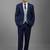Textured slim fit single-breasted three piece formal suit
