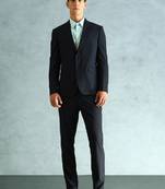 Tailored-fit single-breasted two-piece suit