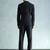Tailored-fit single-breasted two-piece suit