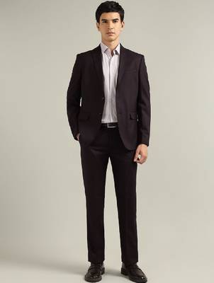 Tailored fit italian elegance dobby 2-pcs suit 1