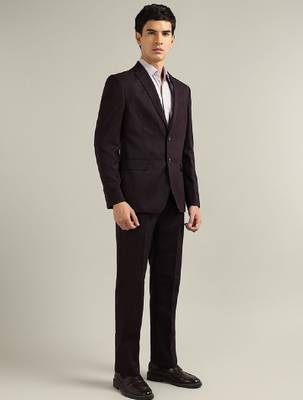 Tailored fit italian elegance dobby 2-pcs suit 3