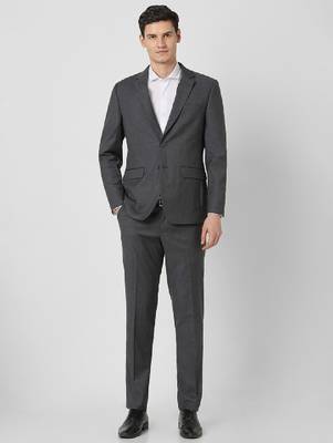 Checked slim-fit single-breasted two-piece suit 1