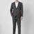 Checked slim-fit single-breasted two-piece suit
