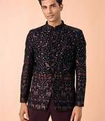 Single breasted bandhgala suit