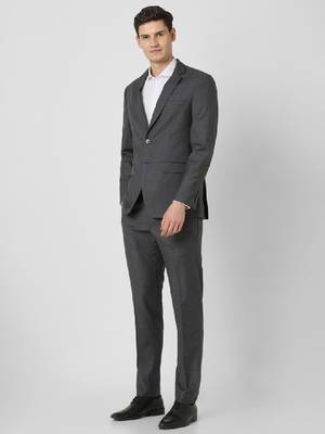 Checked slim-fit single-breasted two-piece suit 2
