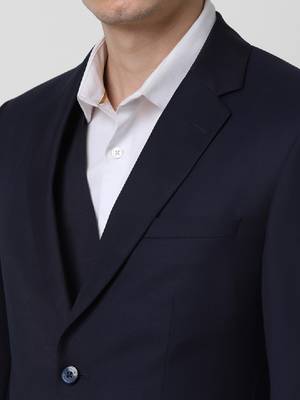 Peter england slim-fit single-breasted three-piece formal suit 2
