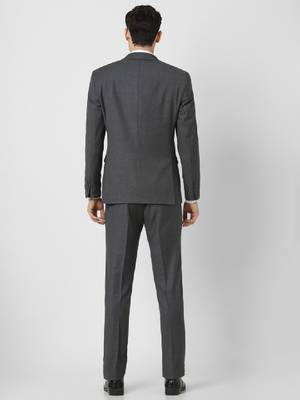 Checked slim-fit single-breasted two-piece suit 3