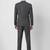 Checked slim-fit single-breasted two-piece suit