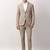 Men notched lapel collar elite textured 2-pices suits