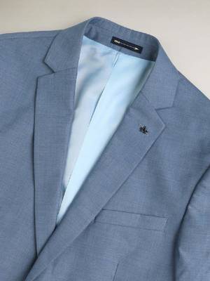 Men tailored fit single-breasted long sleeves blazer & trouser suits 2