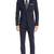 Men long sleeves single-breasted regular fit notched lapel 2 piece suit