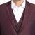 Self design single breasted notched collar 3-piece suit