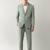 Tailored fit single-breasted two-piece formal suit