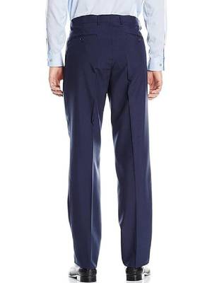 Men long sleeves single-breasted regular fit notched lapel 2 piece suit 4