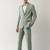Tailored fit single-breasted two-piece formal suit