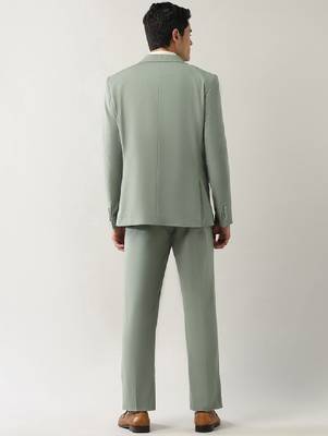 Tailored fit single-breasted two-piece formal suit 4