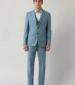Men tailored-fit three-piece formal suit