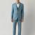 Men tailored-fit three-piece formal suit