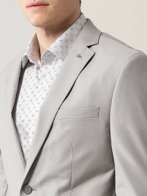 2-pc notched lapel single breasted long sleeves formal suit 2