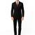 Men regular fit double-breasted notched collar 2-piece suit
