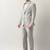 2-pc notched lapel single breasted long sleeves formal suit