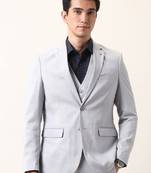 Men self design three piece ceremonial suit