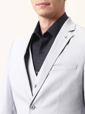 Men self design three piece ceremonial suit 2