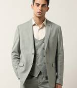 Tailored-fit double-breasted three-piece suit