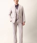 Self design reversible single-breasted 3-piece suit