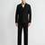 Men solid blazer & waistcoat with trousers