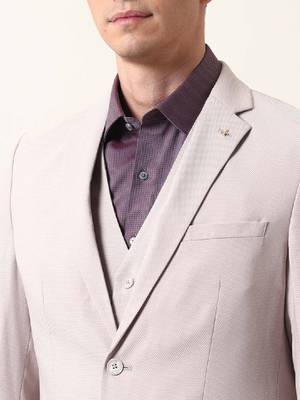 Self design reversible single-breasted 3-piece suit 2