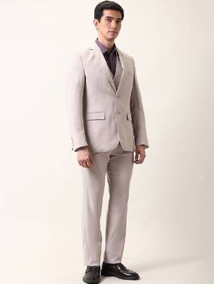 Self design reversible single-breasted 3-piece suit 3