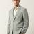 Tailored-fit double-breasted three-piece suit