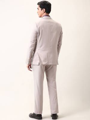 Self design reversible single-breasted 3-piece suit 4