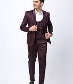 Cotton single-breasted three-piece suits