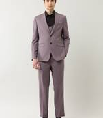 Men tailored fit single-breasted three-piece formal suit