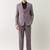 Men tailored fit single-breasted three-piece formal suit