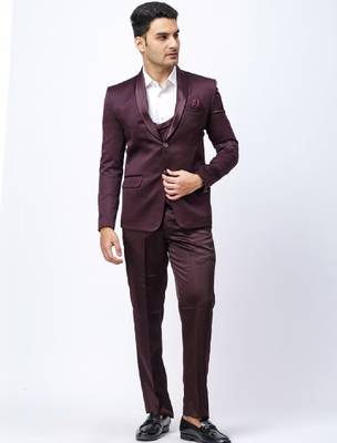 Cotton single-breasted three-piece suits 3