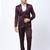 Cotton single-breasted three-piece suits