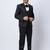 Cotton single-breasted notched lapel three piece suits