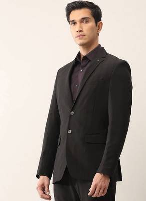 Men printed tailored fit single-breasted 2 piece suits 3