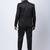 Cotton single-breasted notched lapel three piece suits