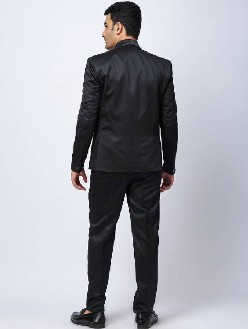Cotton single-breasted notched lapel three piece suits