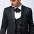 Cotton single-breasted notched lapel three piece suits