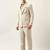 Ceremonial self design tailored-fit single-breasted three-piece formal suit