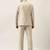 Ceremonial self design tailored-fit single-breasted three-piece formal suit
